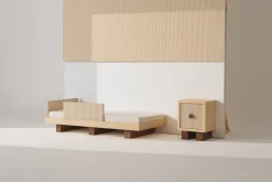 Lit junior en bois massif d'hévéa et frêne naturel 160x70cm Heju x Nobodinoz - Nobodinoz