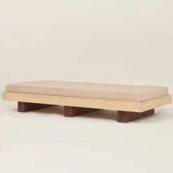 Lit junior en bois massif d'hévéa et frêne naturel 160x70cm Heju x Nobodinoz - Nobodinoz