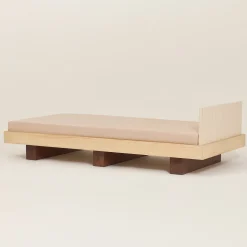 Lit junior en bois massif d'hévéa et frêne naturel 160x70cm Heju x Nobodinoz - Nobodinoz