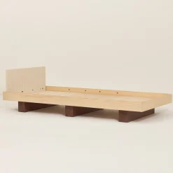 Lit junior en bois massif d'hévéa et frêne naturel 160x70cm Heju x Nobodinoz - Nobodinoz