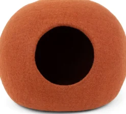 Lit pour chat en laine rouille 38cm Lora - Myfelt