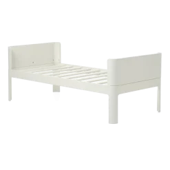 Lit simple pour enfant en bois contreplaqué crème 70x150cm Nova - Flexa