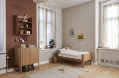 Lit simple pour enfant en bois de chêne 70x150cm Nova - Flexa