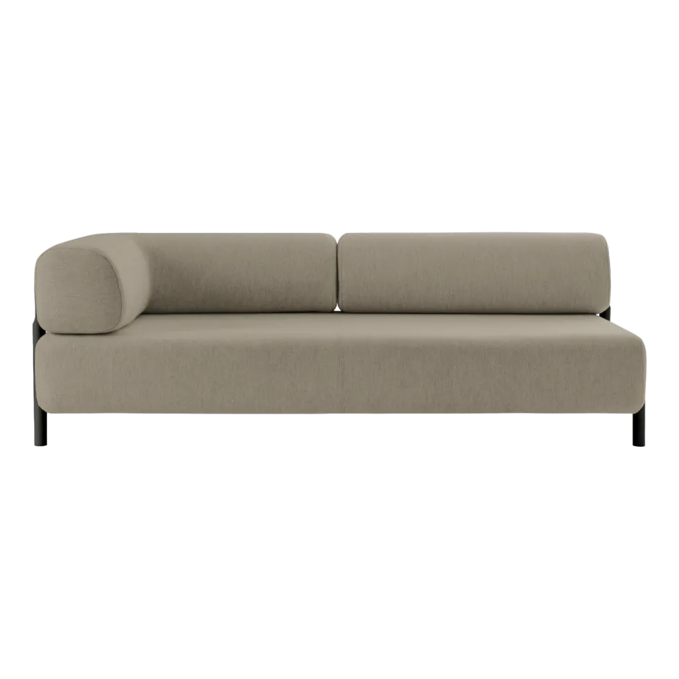 Élément angle gauche de canapé modulable beige Palo - Hem