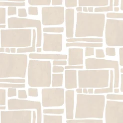 2 lés de papier peint intissé beige 96x270cm Dédales - Edito