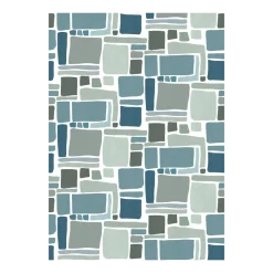 2 lés de papier peint intissé bleu 96x270cm Dédales - Edito