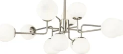 Lustre avec 12 sphères en métal argenté Erich - Maytoni