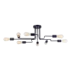 Lustre avec 8 spots en métal noir Gilbert - Maytoni