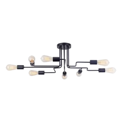 Lustre avec 8 spots en métal noir Gilbert - Maytoni