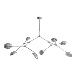 Lustre en acier brossé chromé 158x120x85cm Drop - 101 COPENHAGEN