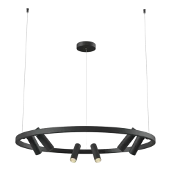 Lustre en métal noir Satellite - Maytoni