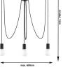 Lustre noir Edison 3 - Sollux