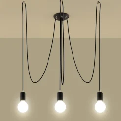 Lustre noir Edison 3 - Sollux