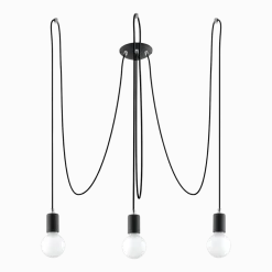 Lustre noir Edison 3 - Sollux