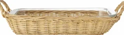Mariam Oven Dish W/Basket Clear Glass (Plat à four Mariam avec panier en verre transparent) Bloomingville