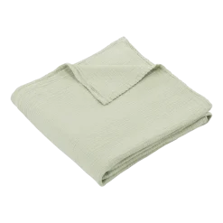 Maxi-lange en gaze de coton 120 x 120 cm vert amande Les Petits - The Cool Republic