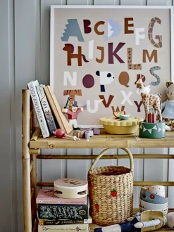 Memmo Illustration Avec Cadre Pin Blanc - Bloomingville Mini