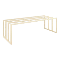 Meuble à chaussures en acier beige cashew 80x30x41cm Bovi - Metallbude