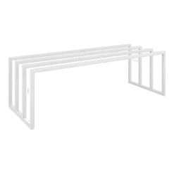 Meuble à chaussures en acier blanc 80x30x41cm Bovi - Metallbude