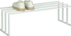 Meuble à chaussures en acier blanc 80x30x41cm Bovi - Metallbude
