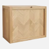 Meuble à chaussures en chêne motif chevron - Hübsch