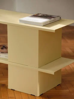 Meuble de rangement en acier jaune 160cm Hes - noo.ma