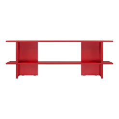Meuble de rangement en acier rouge tomate 160cm Hes - noo.ma