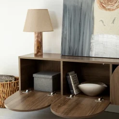 Meuble en bois marron 180x35cm Mesta - Home Design