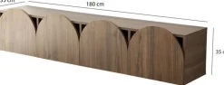 Meuble en bois marron 180x35cm Mesta - Home Design