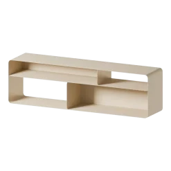 Meuble tv en acier beige cashew 180x40x52cm Tavir - Metallbude