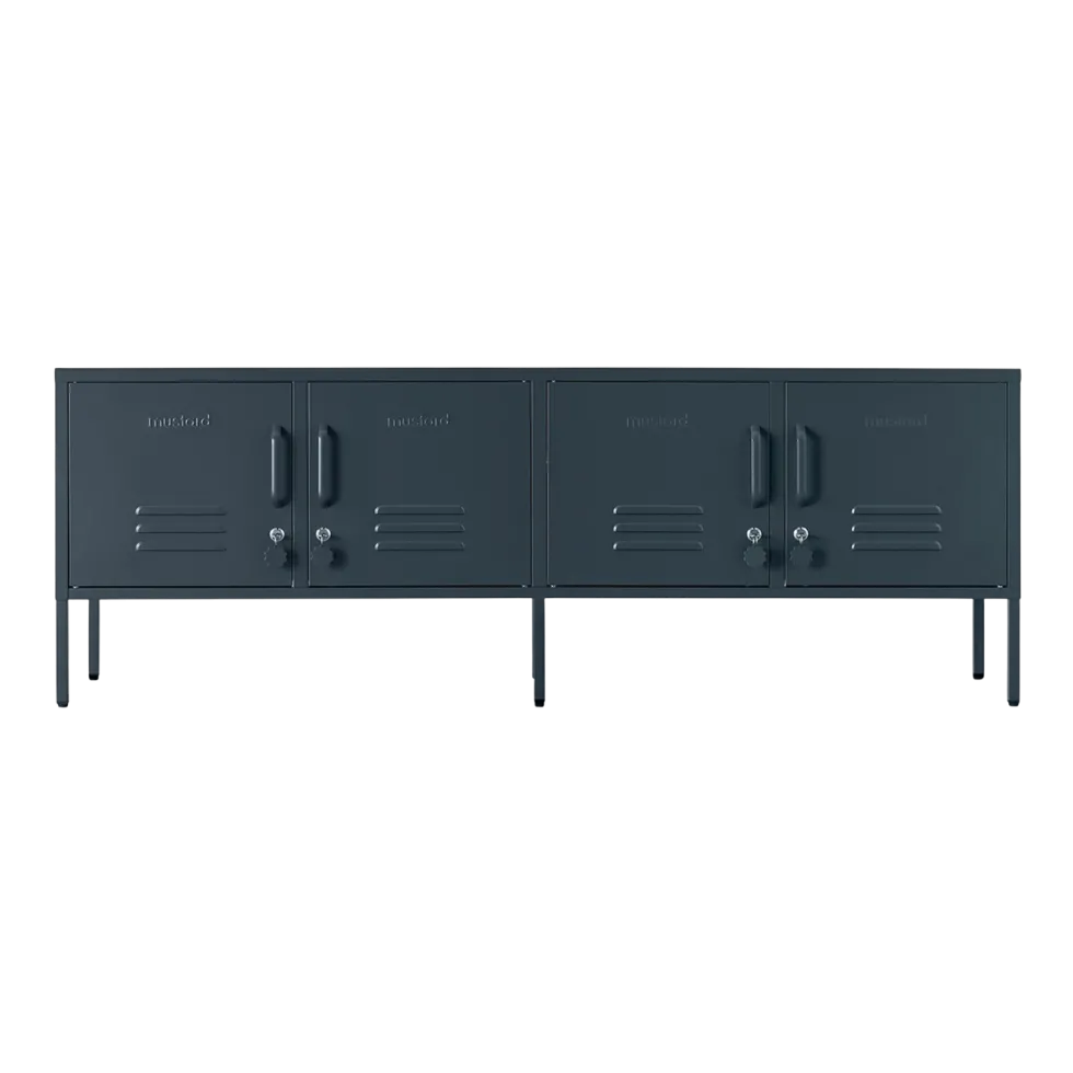 Meuble tv en acier gris ardoise 162x40x57cm The Standard - Mustard Made