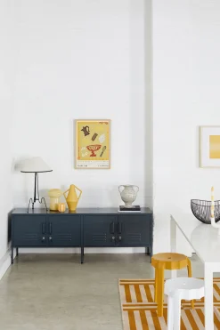 Meuble tv en acier gris ardoise 162x40x57cm The Standard - Mustard Made