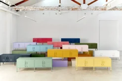 Meuble tv en acier gris ardoise 162x40x57cm The Standard - Mustard Made