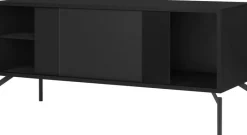 Meuble TV en acier noir volcan Met Mini - noo.ma