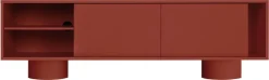 Meuble tv en acier terracotta rose 160cm Taro - noo.ma