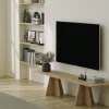 Meuble tv en bois beige 42x180x40cm Mushroom - Home Design
