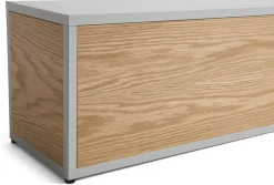 Meuble tv en bois et acier gris clair 150x34x38,7cm Combination 104 - HAY