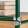 Meuble TV en bois et acier vert 130x50x53cm - Custom Form
