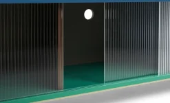 Meuble tv en bois Multi à portes vitrées 180 cm Colour Cabinet - Hay
