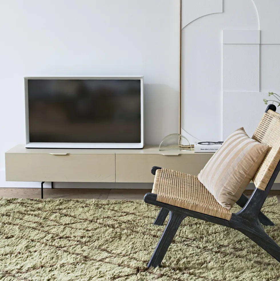 Meuble TV en bois teinté 167 cm Sand - HKliving