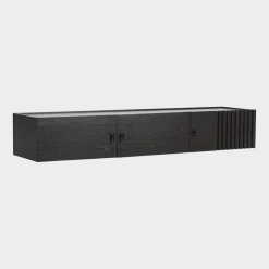 Meuble TV suspendu en chêne noir 150 cm Array - Woud