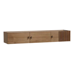 Meuble TV suspendu en noyer 150 cm Array - Woud
