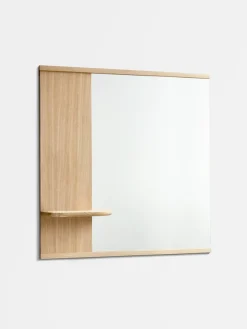 Miroir avec étagère en chêne 72x790x9,5cm - Moebe