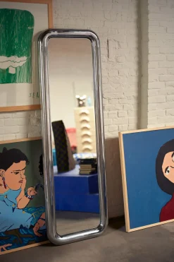 Miroir chromé sur pied Chubby - HKLIVING