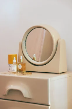 Miroir de coiffeuse crème 33x11x32cm - HKLIVING