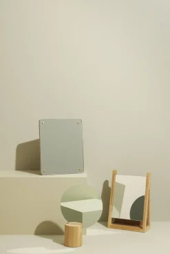 Miroir de table rectangulaire en chêne naturel 30cm Smize- Hübsch