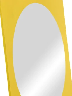 Miroir en bois de bouleau jaune 90x70cm Aku - Noo.ma