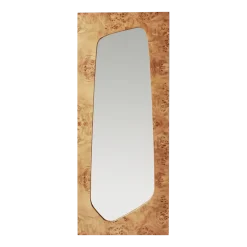 Miroir en ronce de peuplier beige 55x135cm Folia - Ferm living