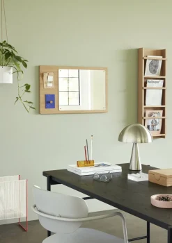 Miroir mural avec tableau d'affiche en chêne - Hübsch