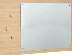Miroir mural avec tableau d'affiche en chêne - Hübsch